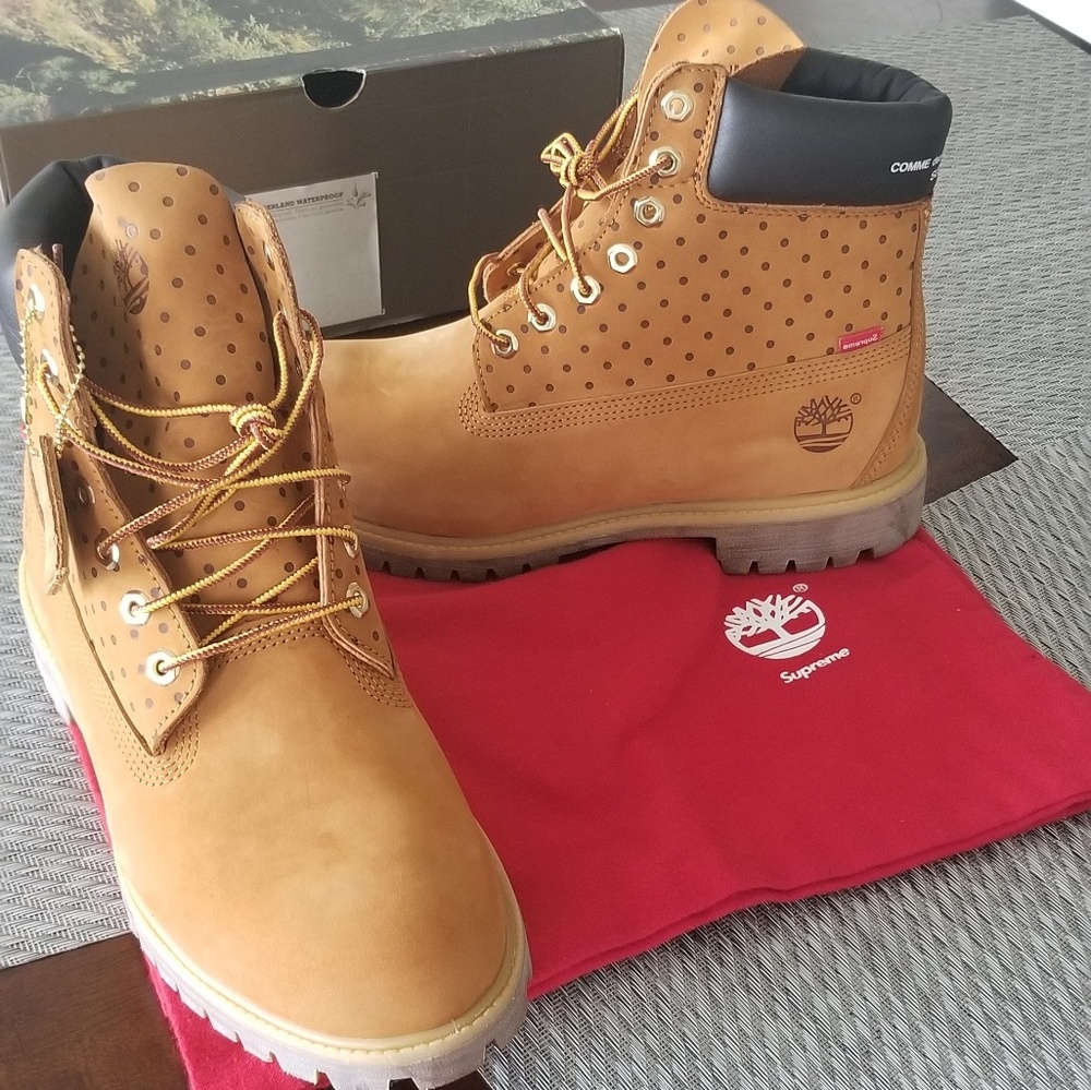 Timberland x supreme x comme de garcons